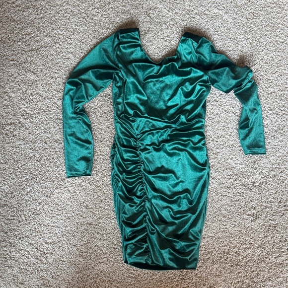 Emerald Sundae Teal Long Sleeve Dress - Picture 1 of 1